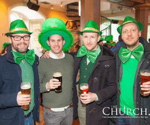 St Patricks Day in Dublin at The Church